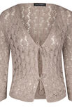 Lana Grossa GILET EN MOTIF À LOSANGES AJOURÈS Solo Lino
