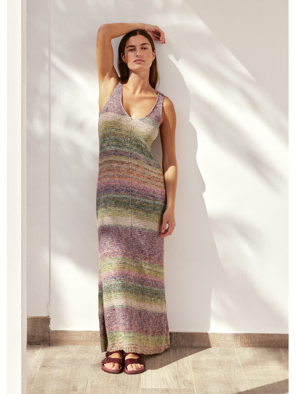 Lana Grossa ROBE CHASUBLE LONGUE Mosaico