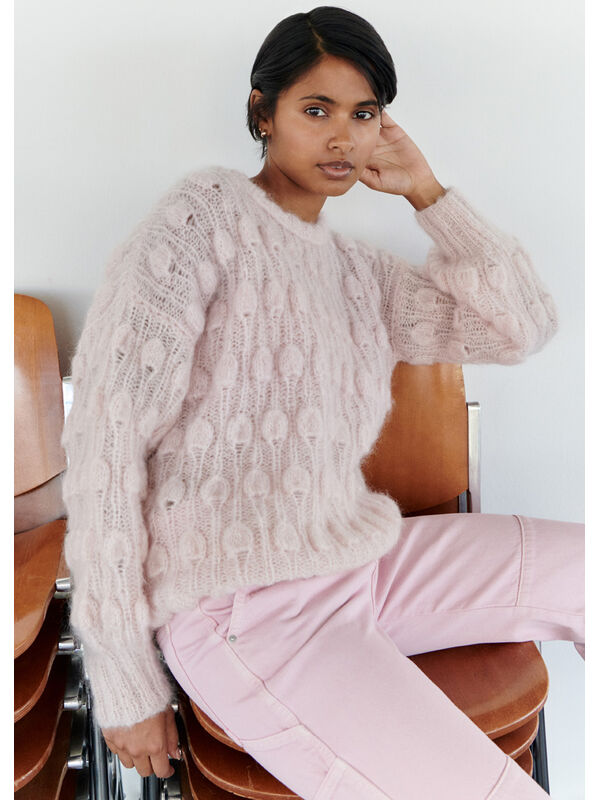 Lana Grossa PULL EN MOTIF DE GOUTTES Mohair Moda