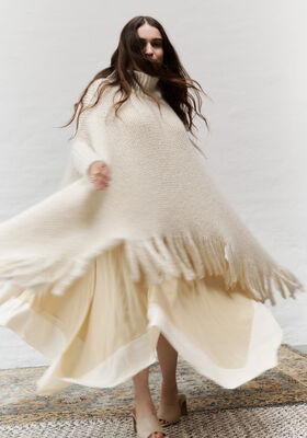 PONCHO Brigitte No. 2 & Brigitte No. 3 de Lana Grossa