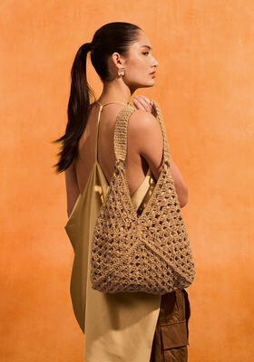 SAC À PAILLETTES AVEC DES CARRÉS GRANNY The Core & Glamour de Lana Grossa