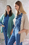Lana Grossa PONCHO-CHÂLE LIFFEY Ecopuno & Setasuri