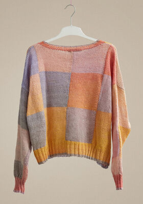 PULL À CARREAUX Gomitolo Versione de Lana Grossa