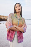 Lana Grossa CARDIGAN EN MOTIF À PETITS RONDS Cotonella