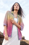 Lana Grossa CARDIGAN EN MOTIF À PETITS RONDS Cotonella