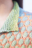 Lana Grossa CARDIGAN EN MOTIF À PETITS RONDS Cotonella