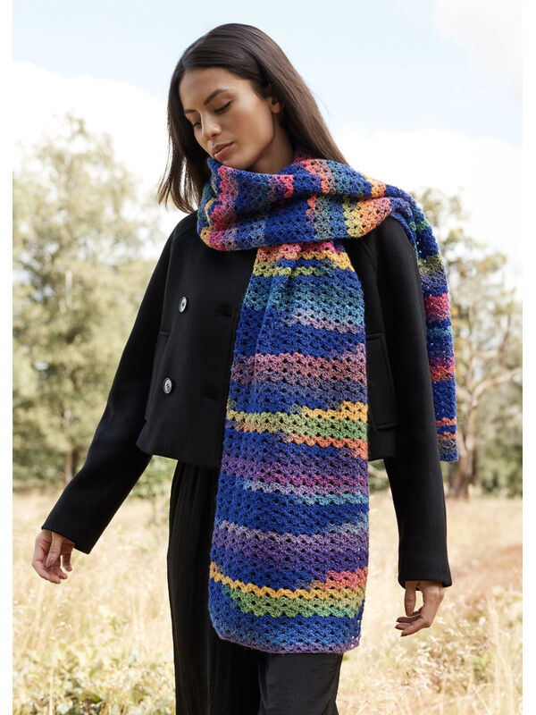 Lana Grossa ÉCHARPE AU CROCHET Gomitolo Magico