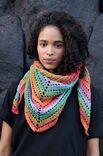 Lana Grossa CHALE TRIANGULAIRE CROCHETE AVEC 2 PELOTES Cotonella