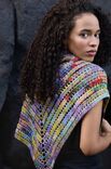 Lana Grossa CHALE TRIANGULAIRE CROCHETE AVEC 2 PELOTES Cotonella Multi