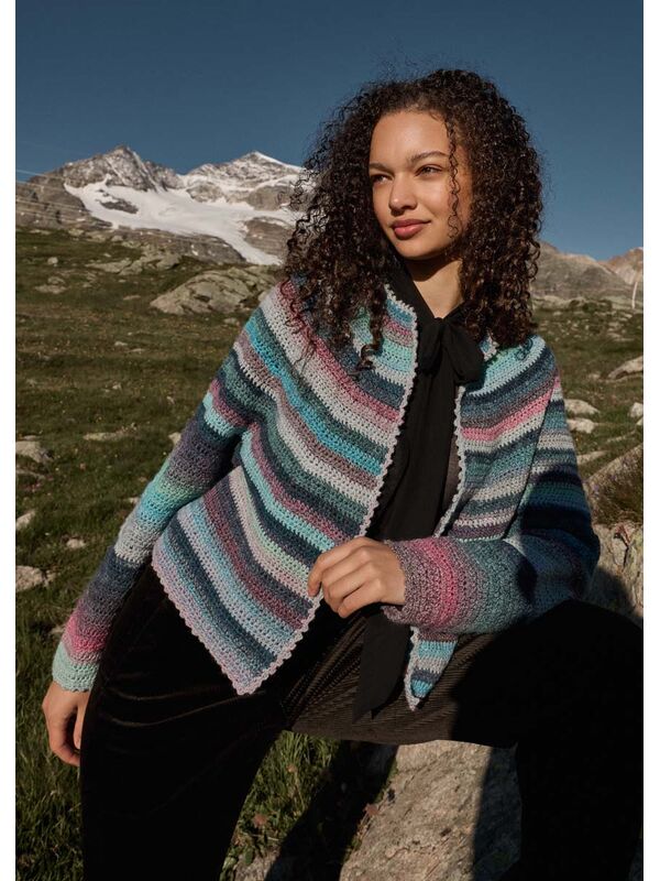 Lana Grossa GILET AU CROCHET Gomitolo Fumo