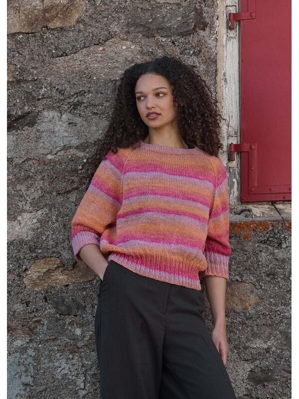 Lana Grossa PULL RAGLAN À MANCHES COURTES Gomitolo Gala