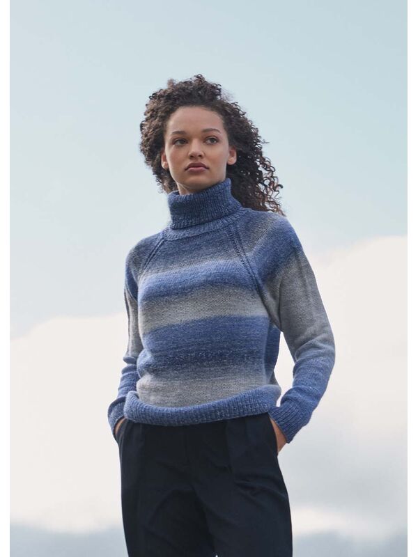 Lana Grossa PULL RAGLAN À COL ROULÉ Gomitolo Gala
