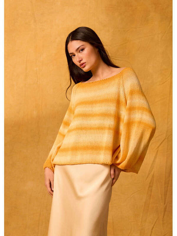 Lana Grossa PULL RAGLAN TRICOTÉ DE HAUT EN BAS Gomitolo Tono
