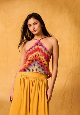 TOP AU CROCHET 1 PELOTE Cotonella de Lana Grossa