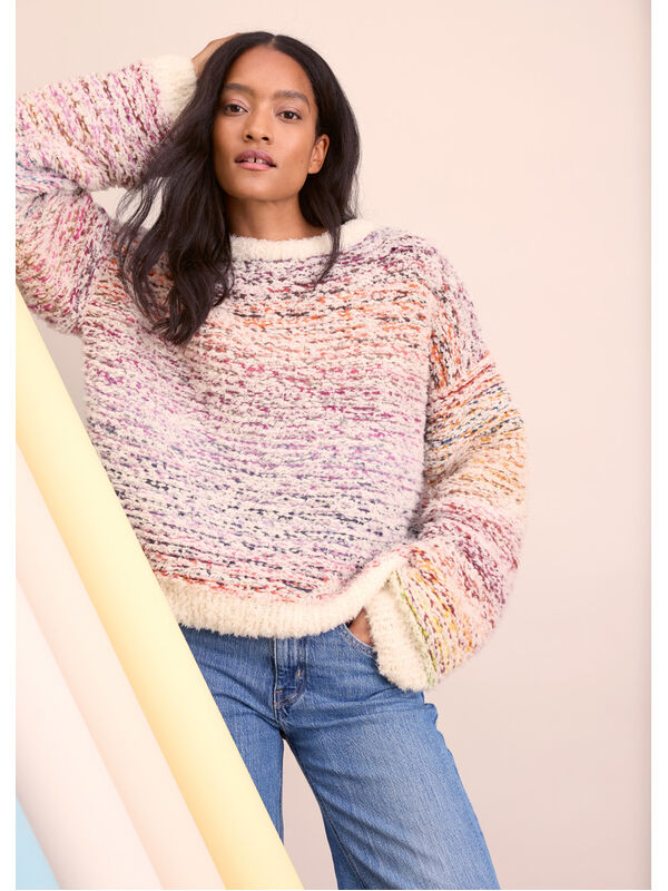 Lana Grossa PULL À RAYURES Candy & Pelliccia