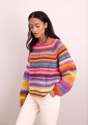 PULL RAGLAN TOP-DOWN Candy de Lana Grossa