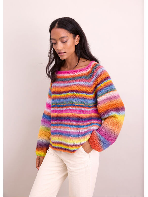 Lana Grossa PULL RAGLAN TOP-DOWN Candy
