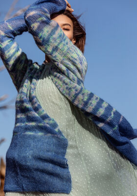 GILET Silkhair Hand-dyed & Silkhair de Lana Grossa