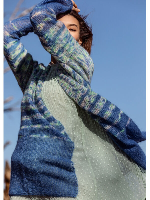 Lana Grossa GILET Silkhair Hand-dyed & Silkhair