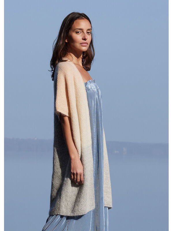 Lana Grossa CARDIGAN Cool Wool Lace Hand-dyed, Cool Wool Lace & Silkhair