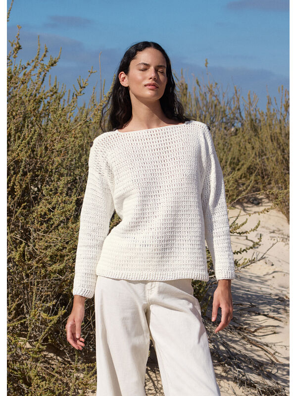 Lana Grossa PULL EN MOTIF STRUCTURÉ Linissimo