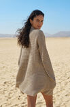 Lana Grossa CARDIGAN EN MOTIF DE BRIDES AJOURÉES Linissimo