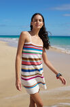 Lana Grossa ROBE À RAYURES EN MAILLES SERRÉES Cotone & Elastico