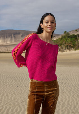 PULL EN DEMI-BRIDES Elastico de Lana Grossa