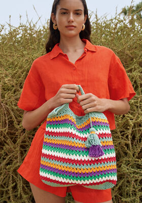 SAC DE PLAGE EN MOTIF CHEVRON Promessa de Lana Grossa