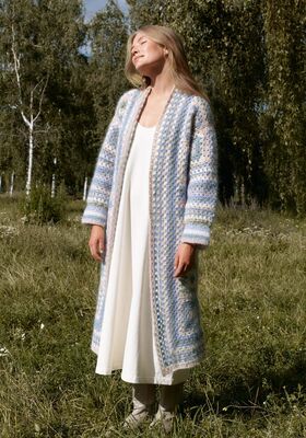 MANTEAU Mohair Moda de Lana Grossa
