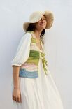 Lana Grossa VESTE EN FILET AU CROCHET Natural Cotton