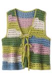 Lana Grossa VESTE EN FILET AU CROCHET Natural Cotton