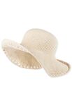 Lana Grossa CHAPEAU EN MAILLES SERREES AVEC BORD Natural Cotton
