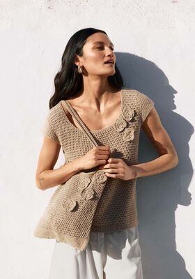 SAC EN BRIDES DECALEES Alta Moda Cotolana de Lana Grossa
