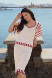 Lana Grossa TOP EN MOTIF COQUILLES ET MANCHES A VOLANTS Campo