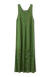 Lana Grossa ROBE EN BRIDES ET MOTIF A DAMIER Solo Lino