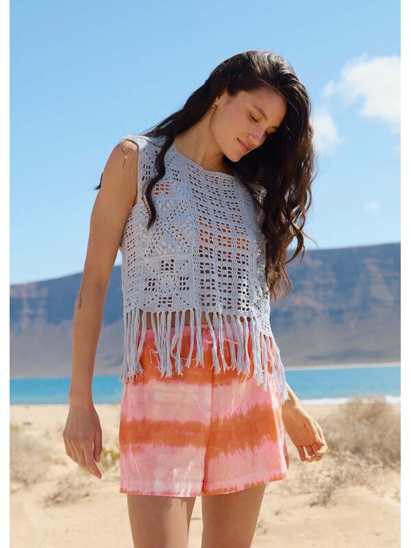 Lana Grossa TOP A MOTIFS CARRES ET BANDES Setapura