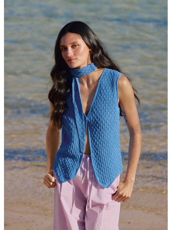 Lana Grossa GILET A MOTIF RELIEF Setapura