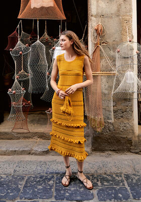 ROBE EN MIXE DE MOTIFS Campo de Lana Grossa