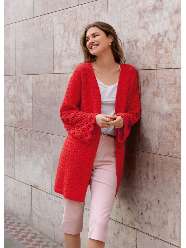 Lana Grossa CARDIGAN EN BRIDES AVEC MOTIF AJOURÉ D’ARCEAUX Gioia
