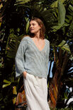 Lana Grossa PULL EN V EN MOTIF ZÉBRÉ EN FILET Summer Cashmere
