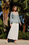Lana Grossa PULL EN V EN MOTIF ZÉBRÉ EN FILET Summer Cashmere