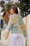 Lana Grossa VESTE A GRANDS MOTIFS CARRÉS Cotonella