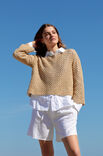 Lana Grossa T-PULL EN MOTIF TREILLIS Setapura