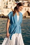 Lana Grossa GILET EN MOTIF DE BRIDES STRUCTURÉ Ecopuno