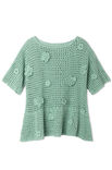Lana Grossa PULL MOTIF FILET AVEC FLEURS Cotonella