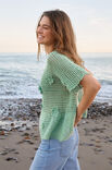 Lana Grossa PULL MOTIF FILET AVEC FLEURS Cotonella