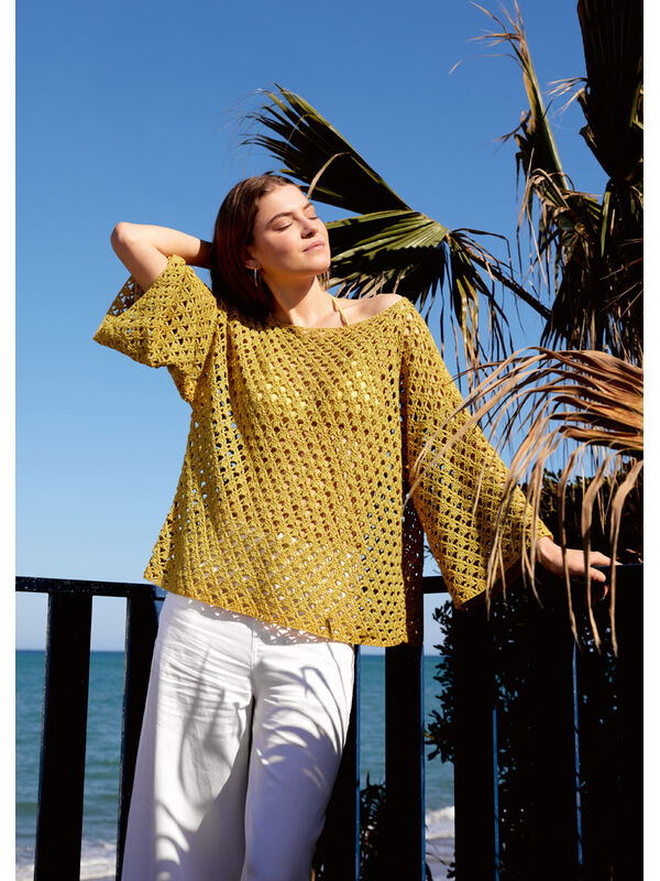 Lana Grossa PULL MOTIF AJOURÉ DE BRIDES Diversa