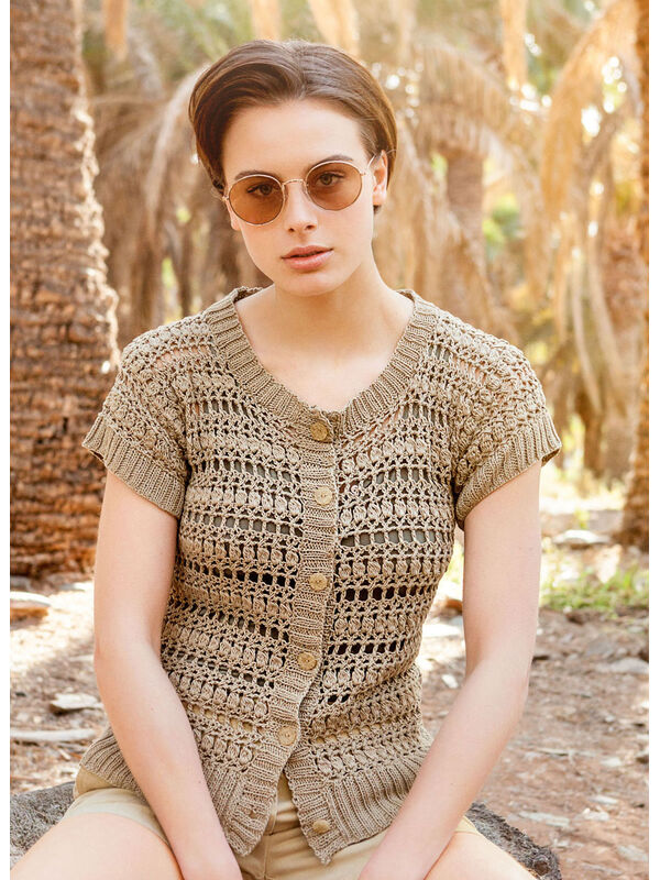 Lana Grossa GILET Solo Lino
