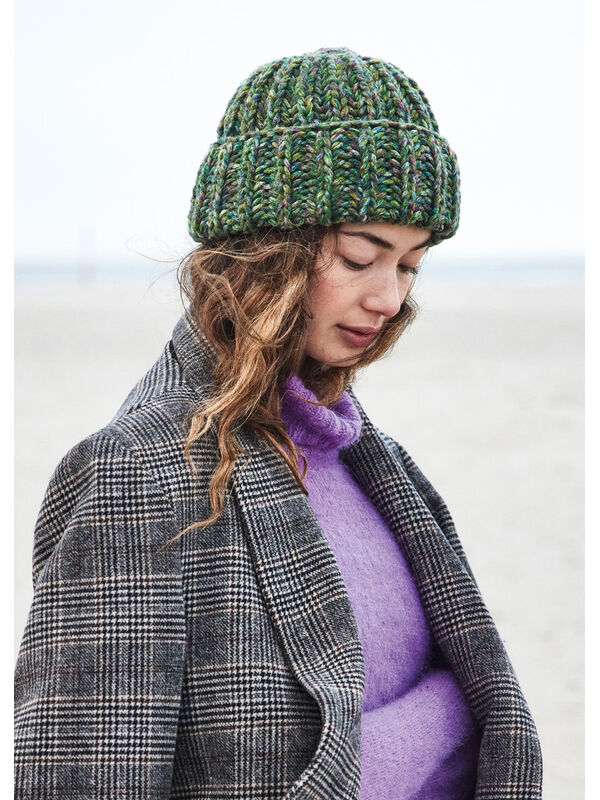 Lana Grossa BONNET EN CÔTES ANGLAISES Cool Merino Print